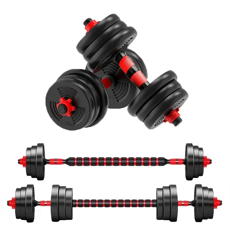 Adjustable Dumbbell Barbell Weight Set