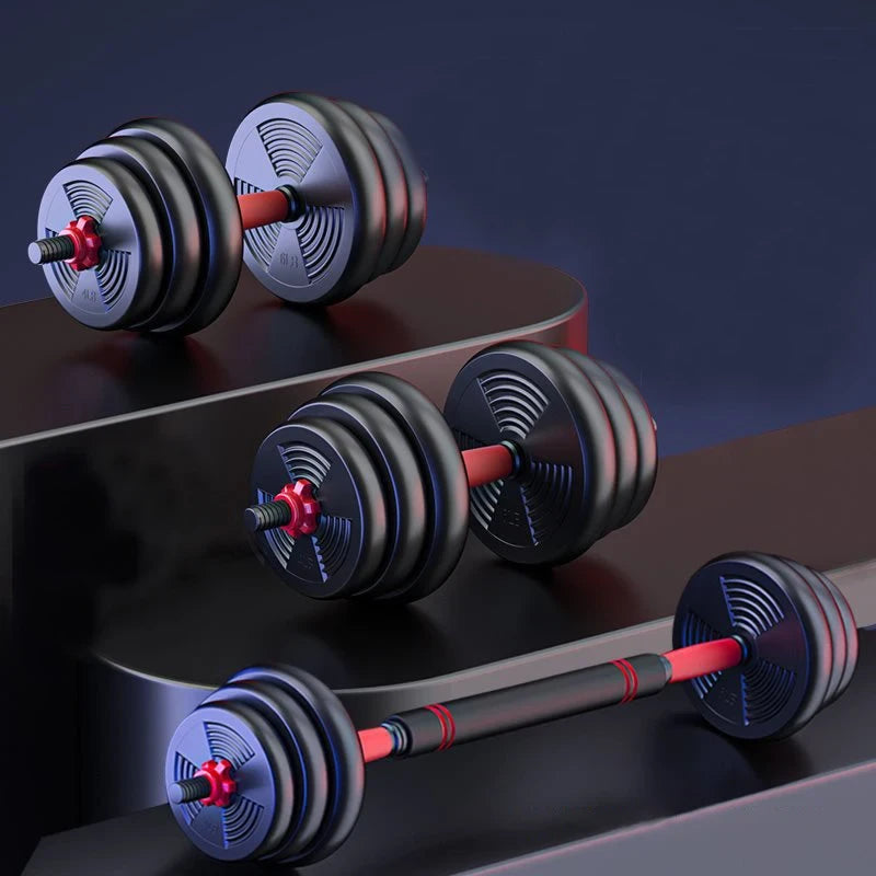Adjustable Dumbbell Barbell Weight Set
