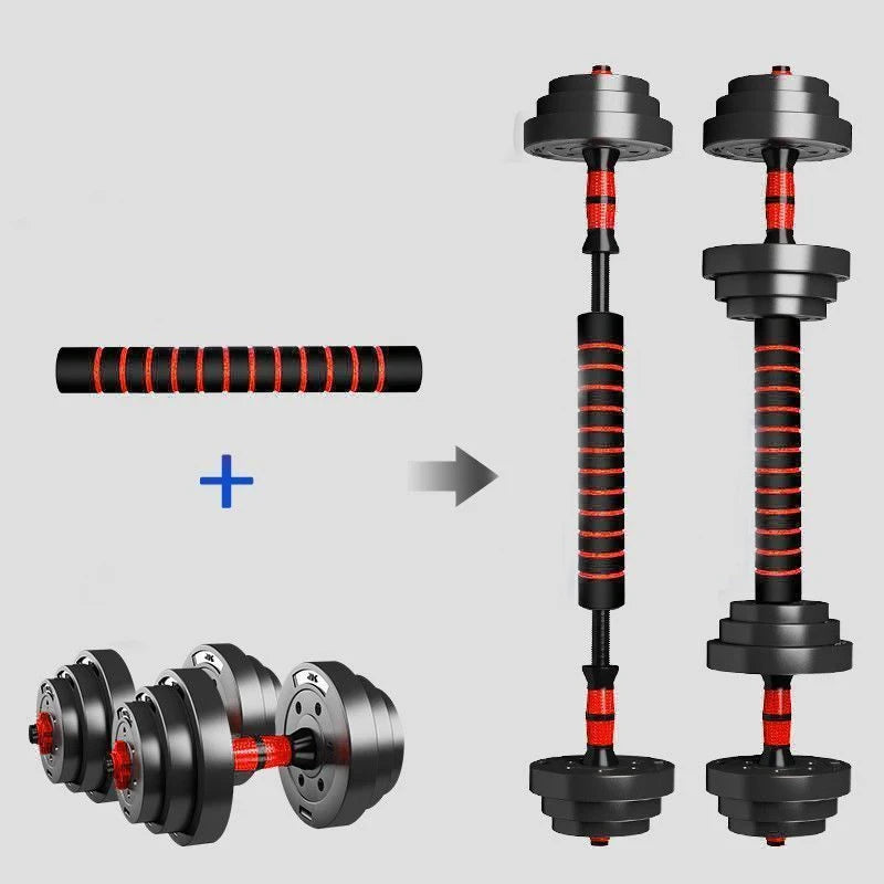 Adjustable Dumbbell Barbell Weight Set