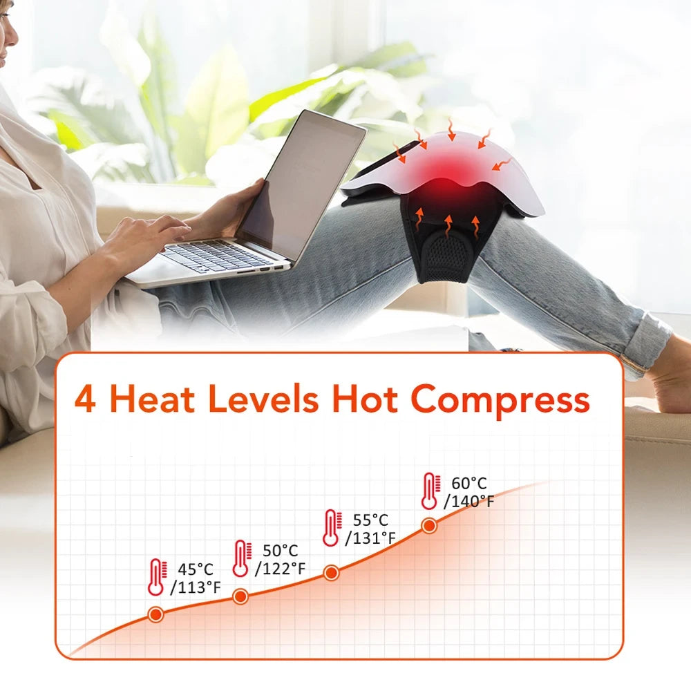 Cordless Knee Massager with Infrared Heat