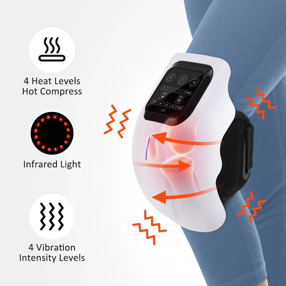 Cordless Knee Massager with Infrared Heat