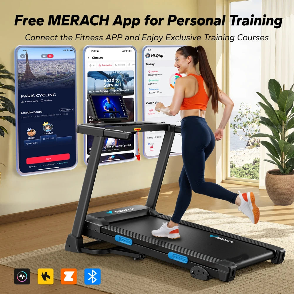 MERACH Foldable Indoor Treadmill