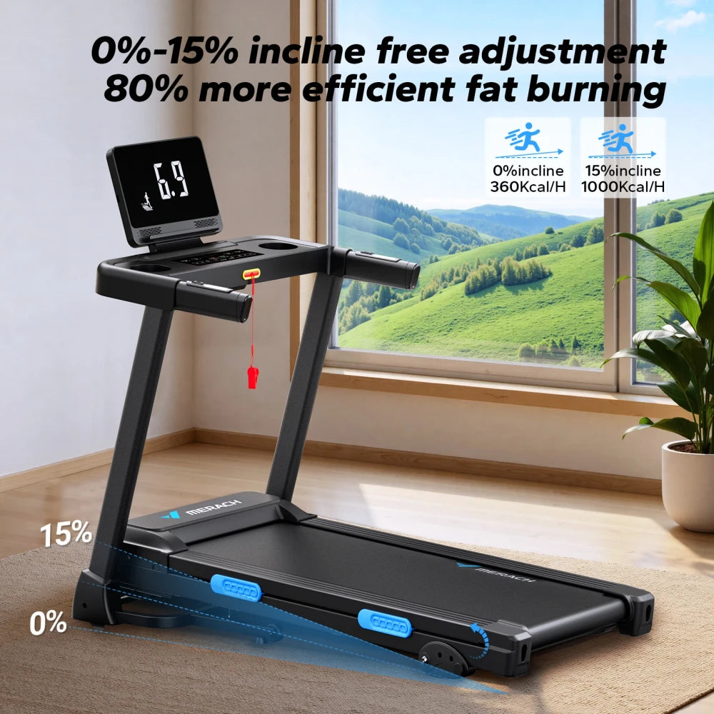 MERACH Foldable Indoor Treadmill