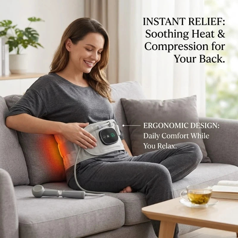 Ergonomic Inflatable Lumbar Support Belt