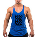 Gym Stringer Tank Top Men Cotton Clothing Bodybuilding Sleeveless Shirt Y Back Fitness Vest Summer Muscle Singlets Workout Tank