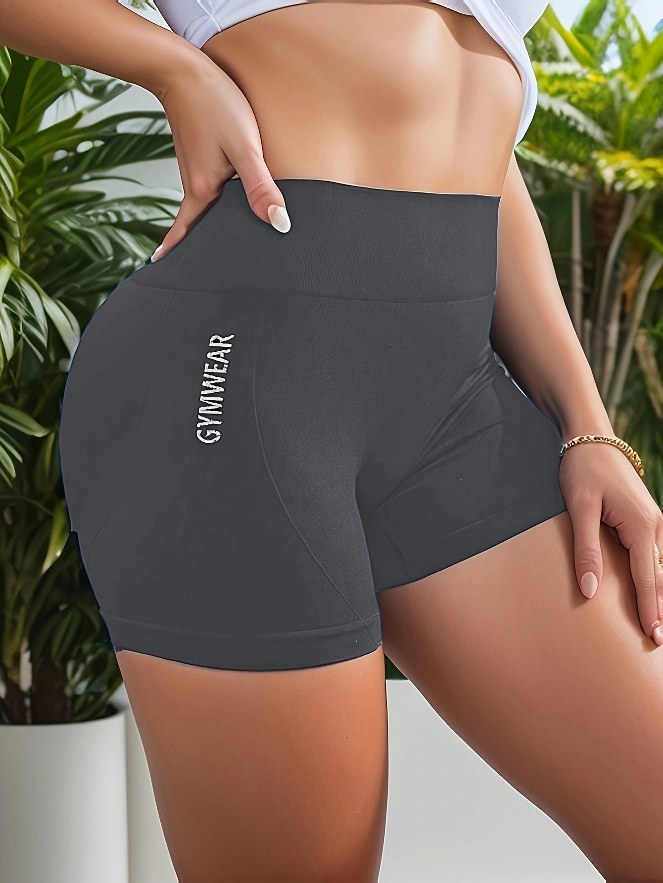 Cross-Border Amazon Yoga Sexy Fitness Running High-Elastic Training Leggings Sports Shorts for Women