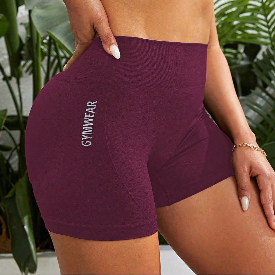 Cross-Border Amazon Yoga Sexy Fitness Running High-Elastic Training Leggings Sports Shorts for Women