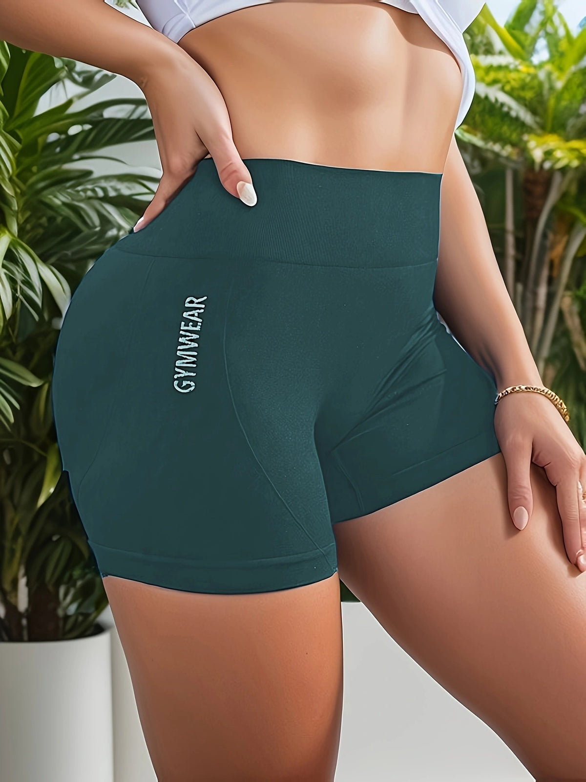 Cross-Border Amazon Yoga Sexy Fitness Running High-Elastic Training Leggings Sports Shorts for Women