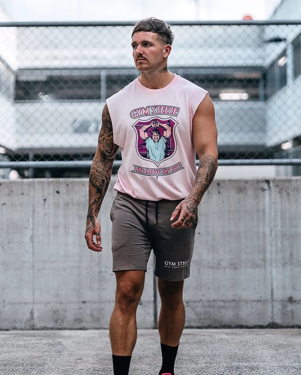 Colourful Mens Tank Tops Shirt Gym Stringer Graphic Printed Sleeveless Shirt Hip Hop Streetwear  Workout Tank Top