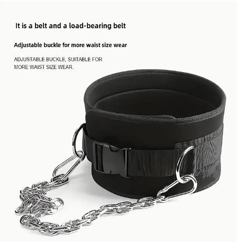 Weighted Lifting Belt with Chain