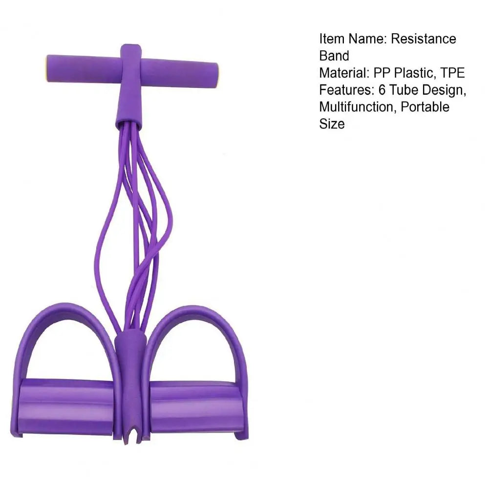 45cm 6-Tube Sit-Up Resistance Band