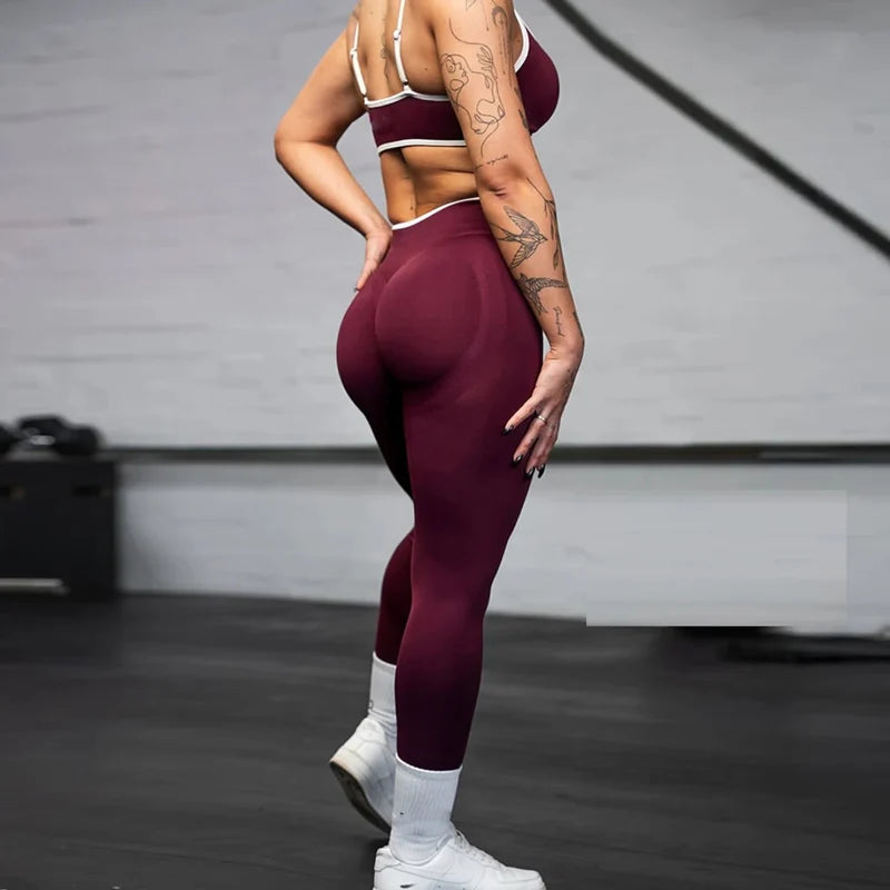 Seamless High Waist Yoga Leggings Women Push Up Sport Fitness Leggings Running Hip Lift Yoga Pants Highly Elastic Gym Leggings