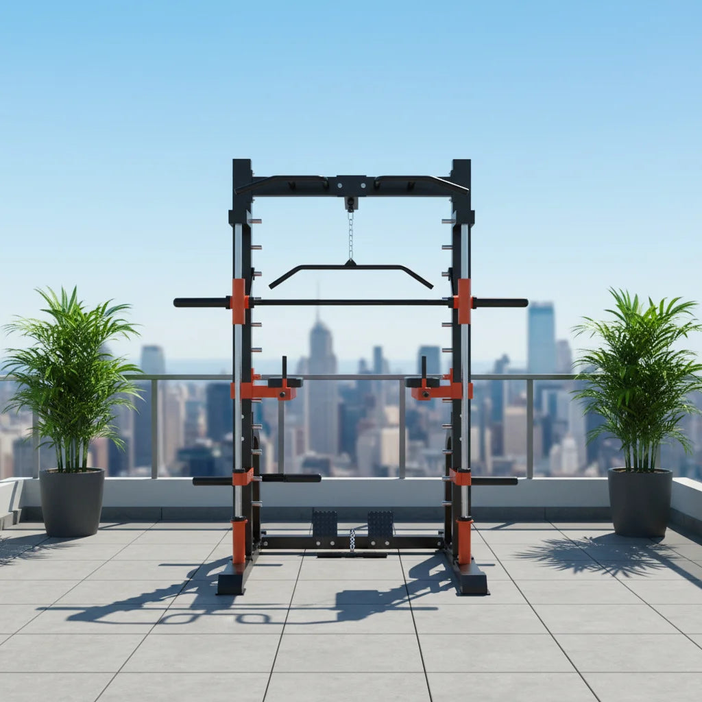 All-in-One Smith Machine ,Squat Rack, Bench Press & Full-Body Strength Trainer