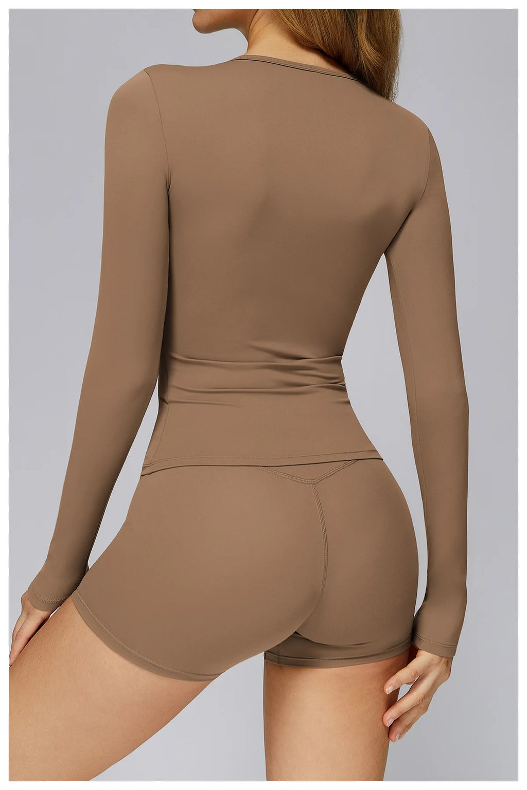 Women Seamless Workout Set 2PCS Yoga Set Fitness Long Sleeve Crop Top High Waist Leggings Sports Suits Gym Workout Clothing