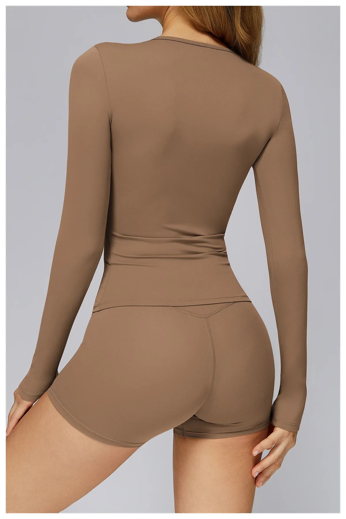 Women Seamless Workout Set 2PCS Yoga Set Fitness Long Sleeve Crop Top High Waist Leggings Sports Suits Gym Workout Clothing