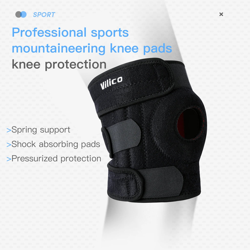 Adjustable Knee Brace with Side Stabilizers