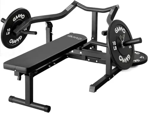 Chest Press Machine, Bench Press Machine with Independent Converging Arms, Adjustable Flat Incline Bench for Chest, AB