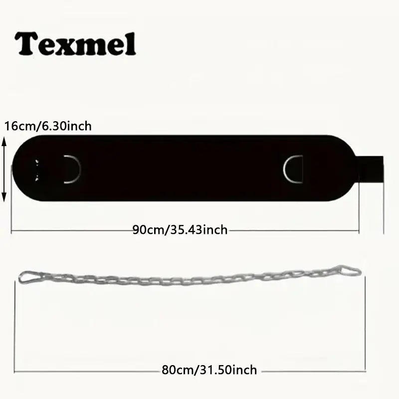 Thicken Weight Lifting Belt With Chain Dipping For Pull Up Carrying Fitness Back Muscle Strength Training