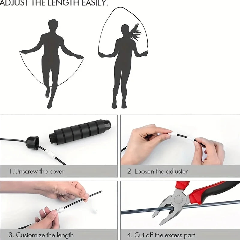 Adjustable Steel Wire Jump Rope