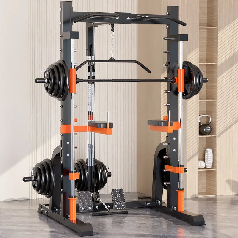 All-in-One Smith Machine ,Squat Rack, Bench Press & Full-Body Strength Trainer