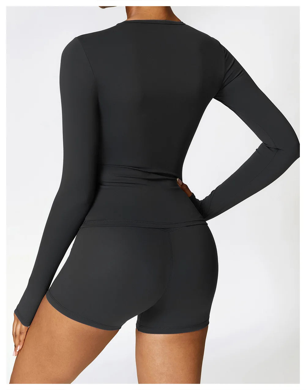 Women Seamless Workout Set 2PCS Yoga Set Fitness Long Sleeve Crop Top High Waist Leggings Sports Suits Gym Workout Clothing