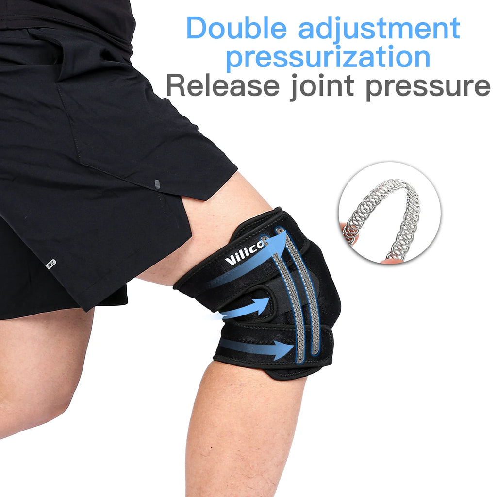 Adjustable Knee Brace with Side Stabilizers