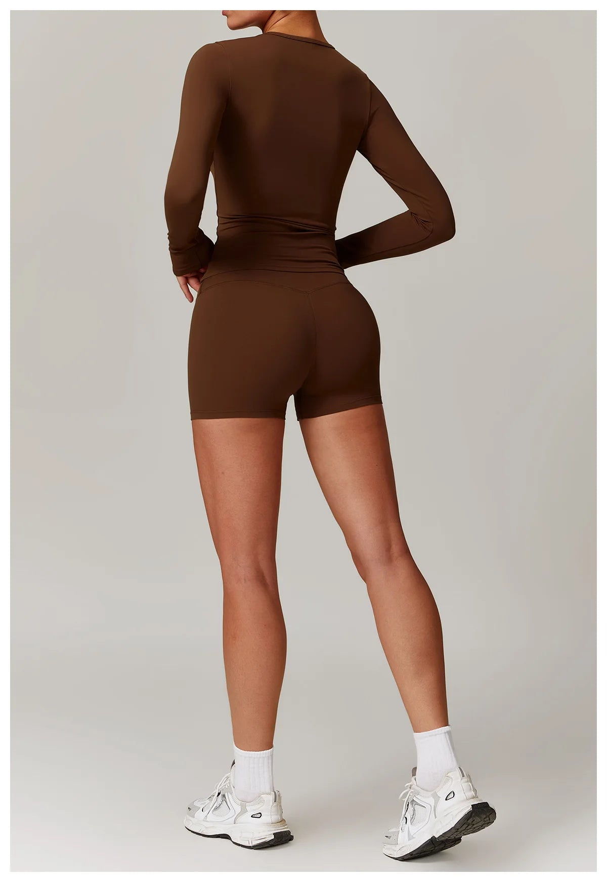 Women Seamless Workout Set 2PCS Yoga Set Fitness Long Sleeve Crop Top High Waist Leggings Sports Suits Gym Workout Clothing