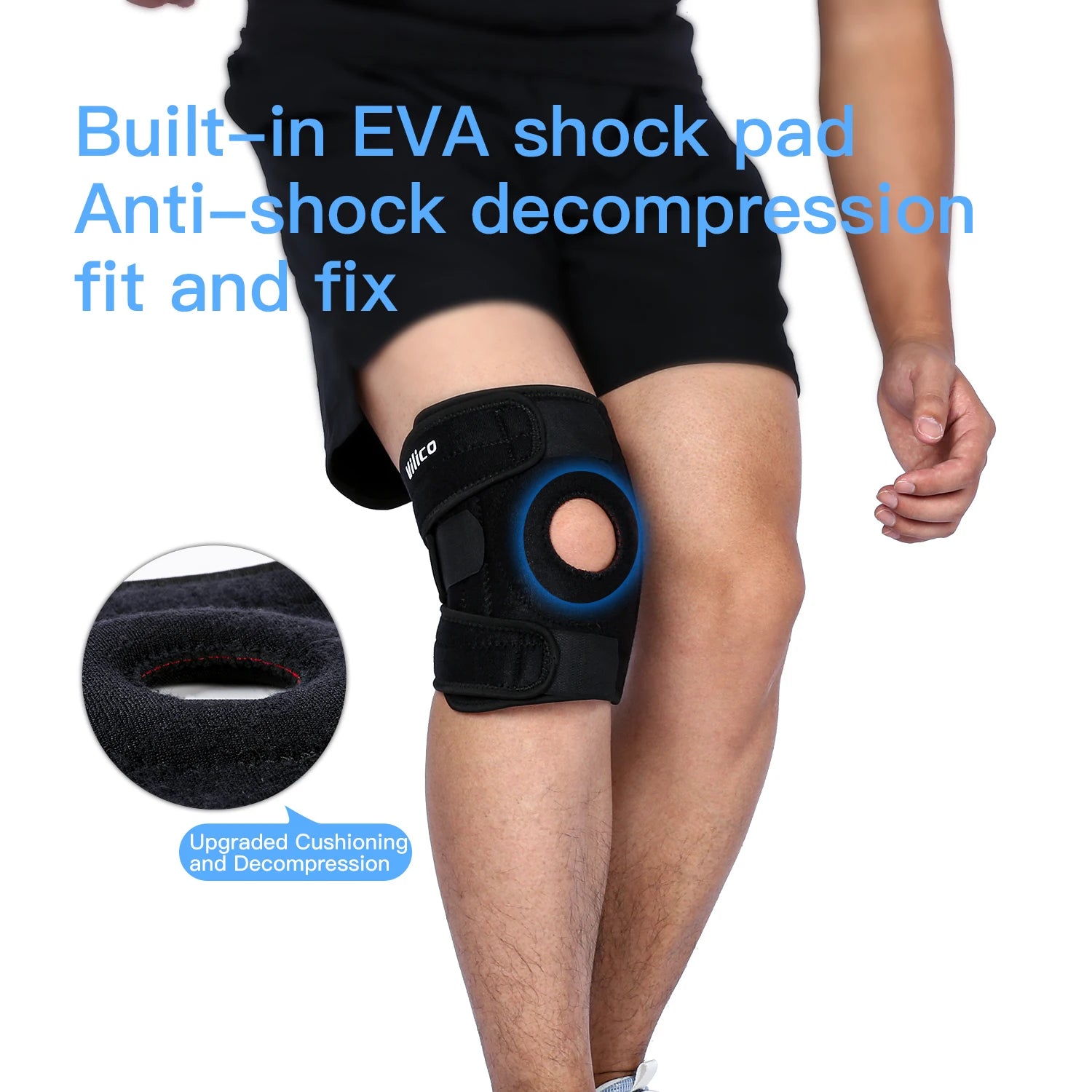 Adjustable Knee Brace with Side Stabilizers