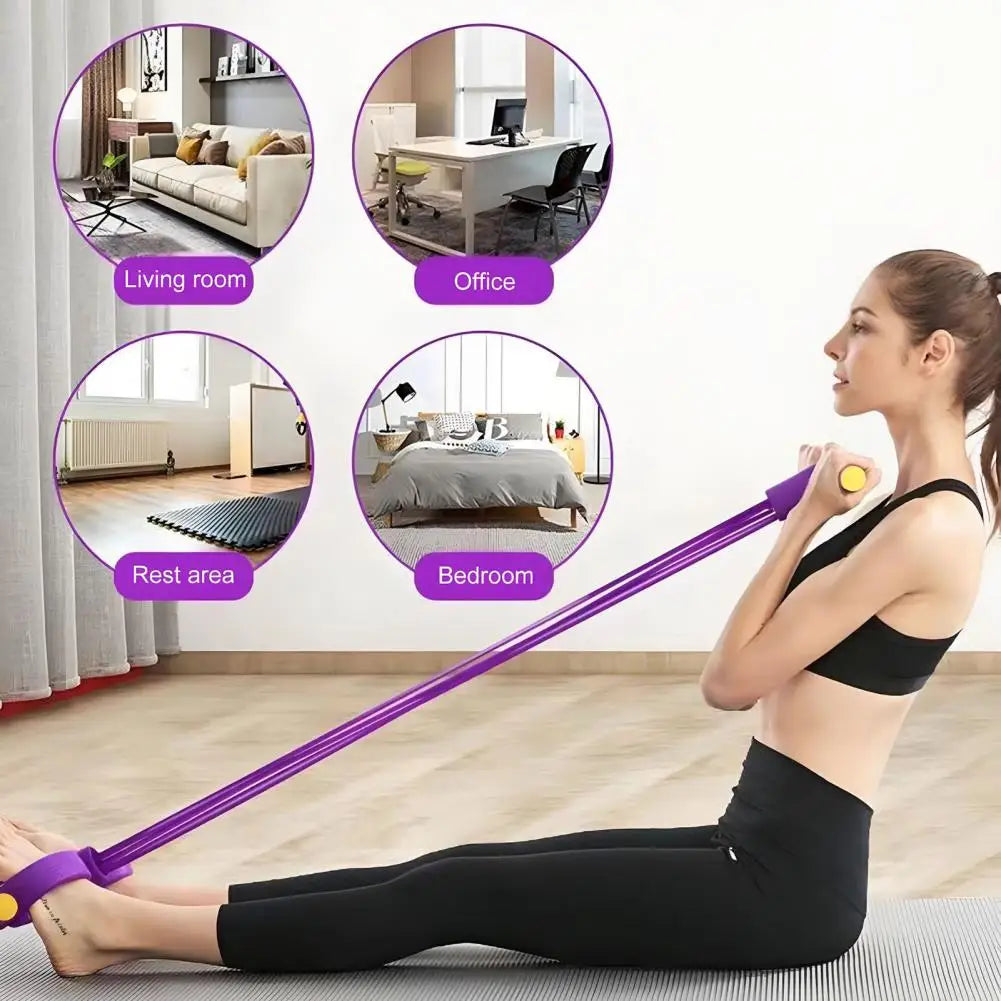 45cm 6-Tube Sit-Up Resistance Band