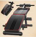 Folding Bench for Abdominal Training and Muscle Equipped with Tension Rope, Prone Strut, and Booster