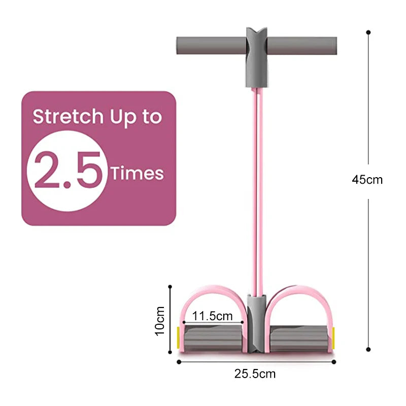 4-Tube Resistance Band with Pedal