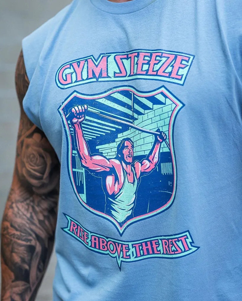 Colourful Mens Tank Tops Shirt Gym Stringer Graphic Printed Sleeveless Shirt Hip Hop Streetwear  Workout Tank Top